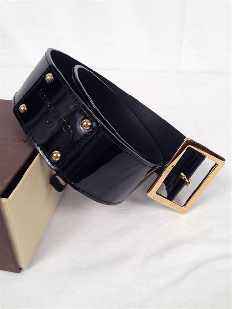 louis vuitton black patent leather belt|Louis Vuitton belt prices.